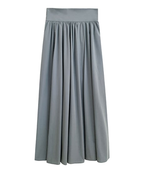 tuck flare maxi skirt/3color