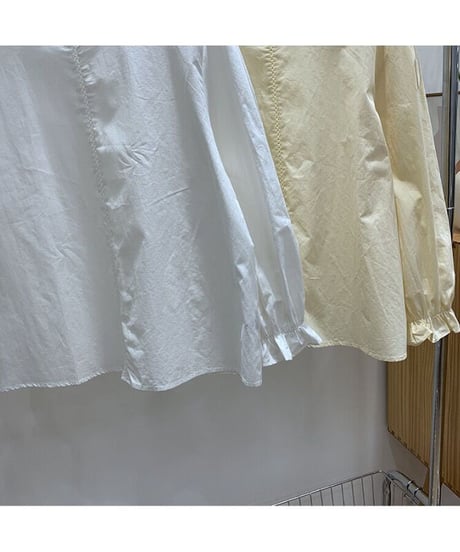 cotton simple blouse/2color(ネコポス)