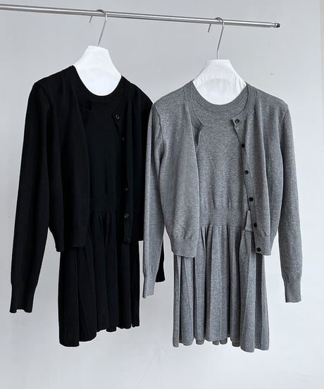 set up knit mini OP/2color