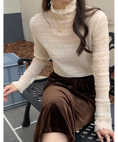 gather sheer tops(ネコポス)