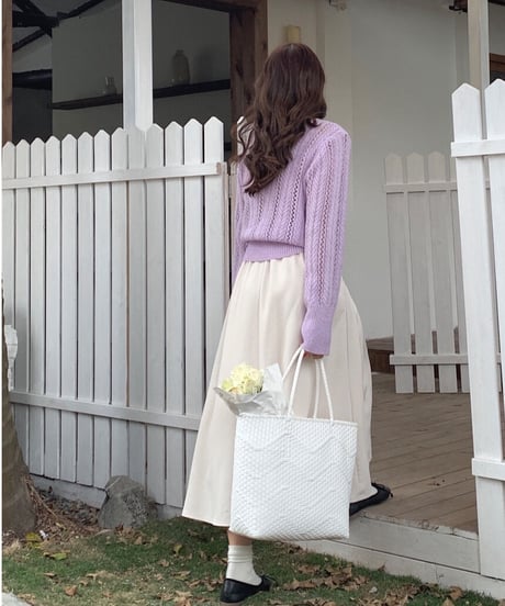 box pleats skirt/2color