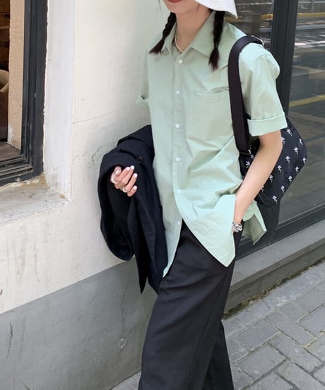 half sleeve color shirt/2color(ネコポス)
