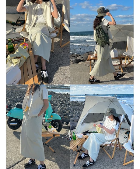 work long skirt/2color