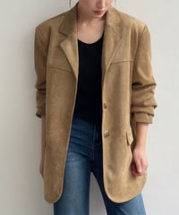 suède tailored jacket