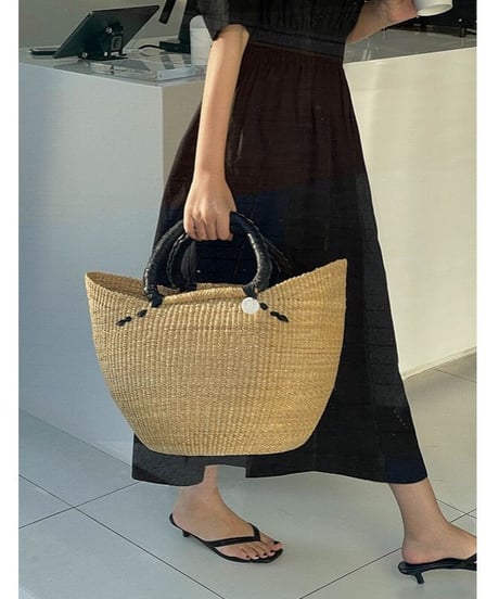 waist mark linen dress/3color