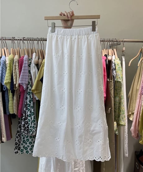 cotton lace skirt