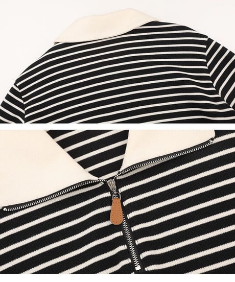 border zip up trainer/2color