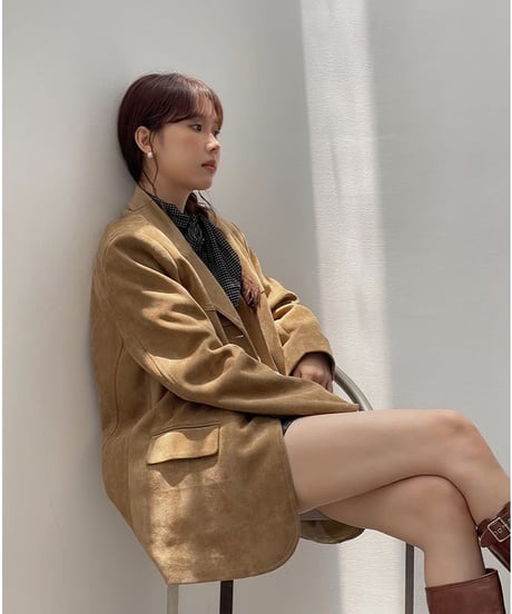 suède tailored jacket