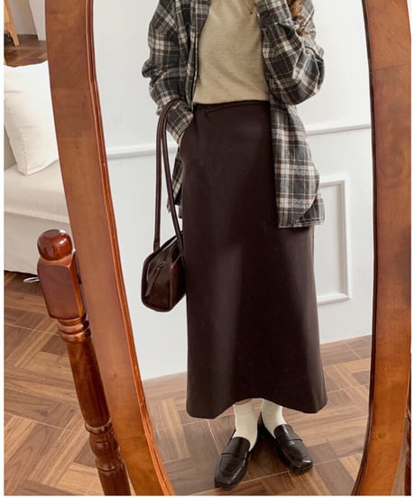 tight long skirt/2color