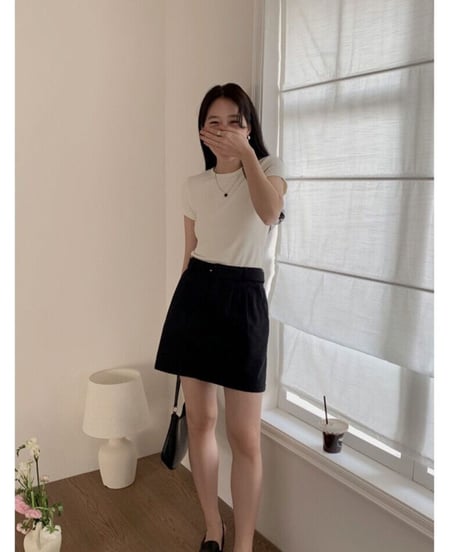 waist belt box skirt/2color(ネコポス)
