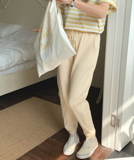 [OUTLET]waffle jogger pants/2color