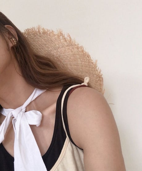 ribbon summer hat/3color