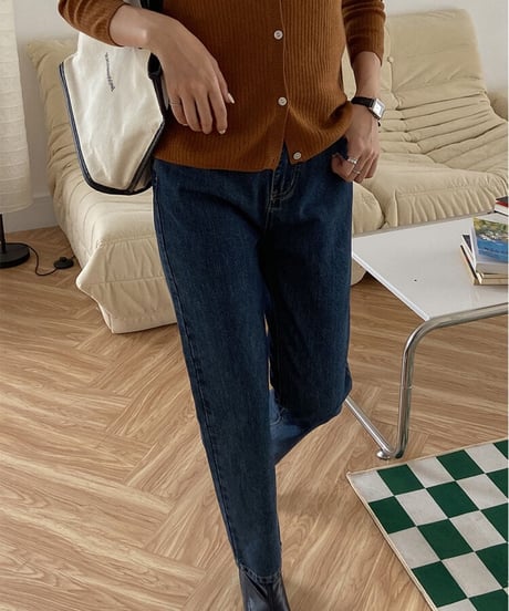 cropped straight denim