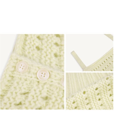 crochet knit bustier/3color(ネコポス)