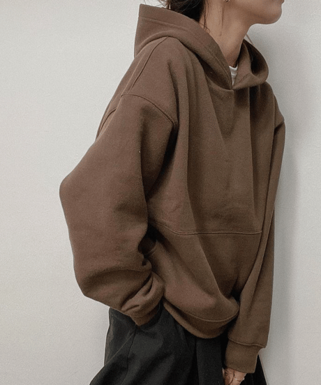 【original】simple loose hoodie