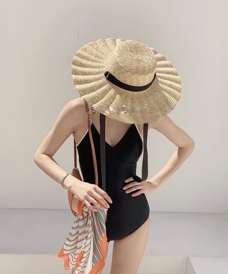 back open swim suit/2color