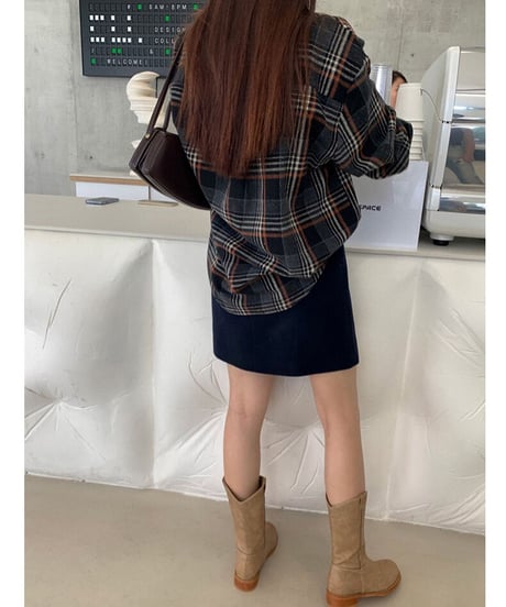 check flannel shirt/2color