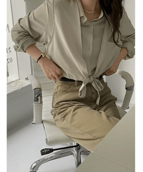 beige straight denim