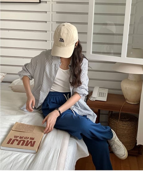 stripe over shirt/3color