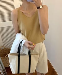 [OUTLET]V neck knit camisole/5color(ネコポス)