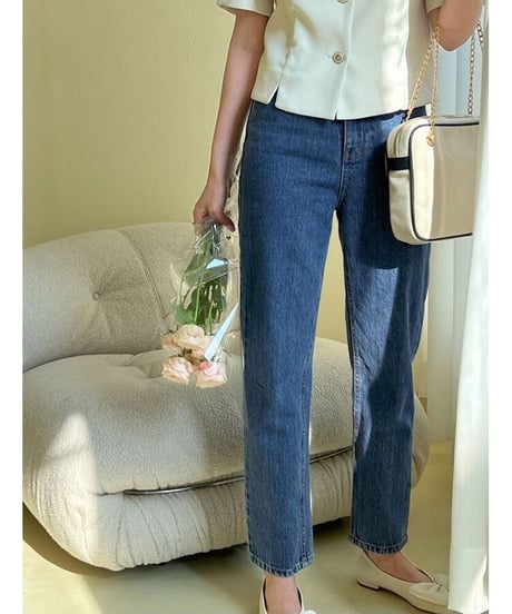 cropped highrise denim/blue