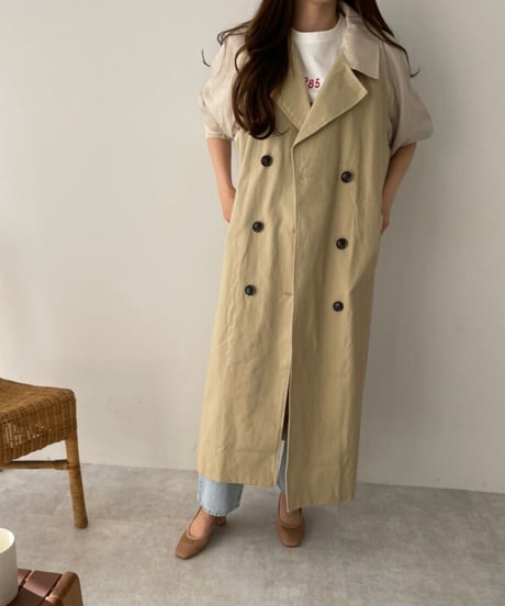 bi-color trench coat