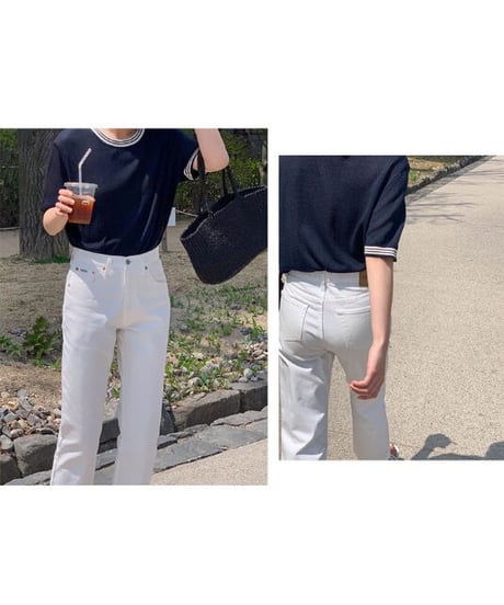 tencel linen knit pullover(half sleeve)/2color