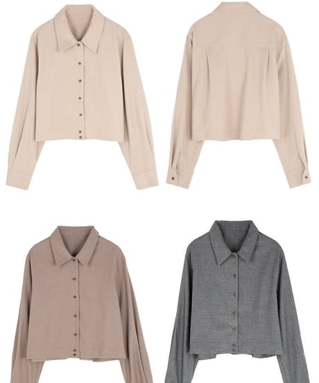 short basic shirts/3color