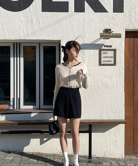 knit short pants/3color
