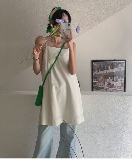 [OUTLET]linen camisole tunic/2color(ネコポス)