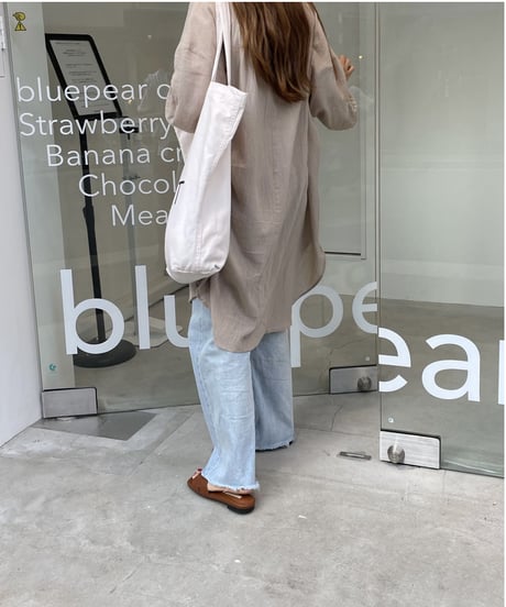 ribbon cotton tunic/4color