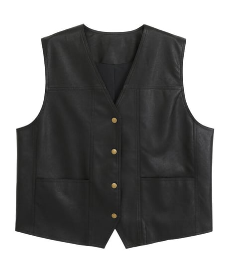 eco leather vest