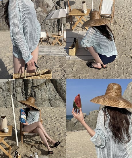 mesh loose summer kint/2color