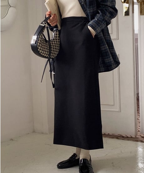 tight long skirt/2color