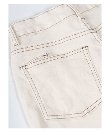 stitch white pants