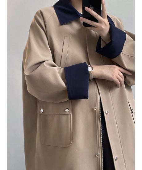 (再販)bi-color middle coat