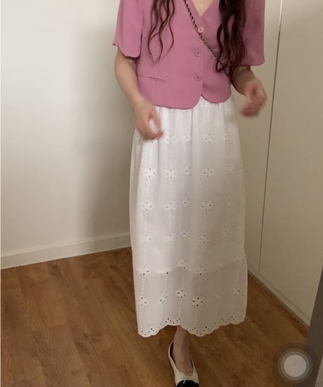 cotton lace skirt