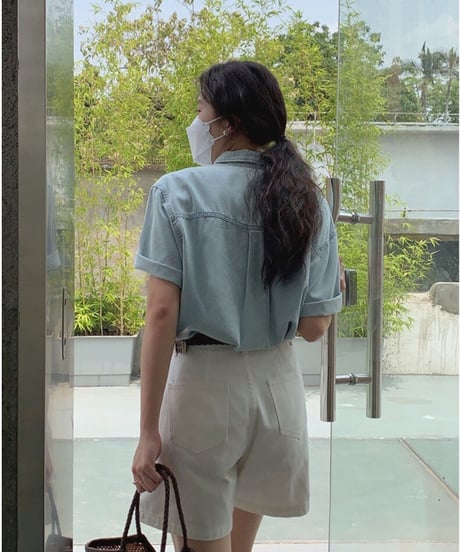 light denim shirt (half sleeve)