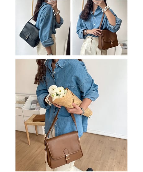 vintage shoulder mini bag/3color