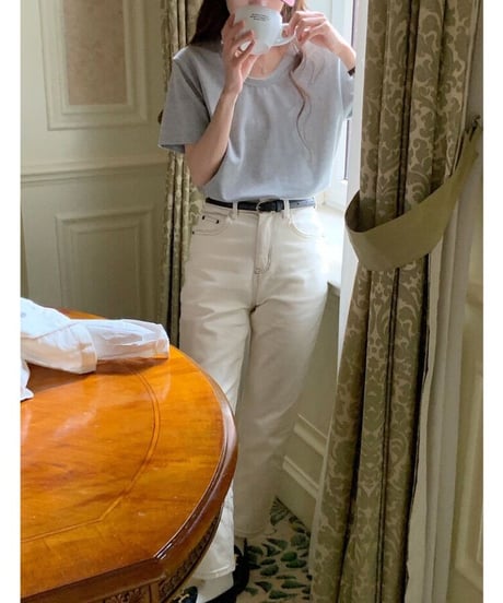 stitch white pants
