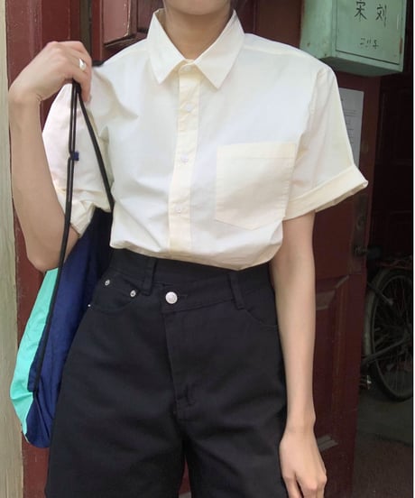half sleeve color shirt/2color(ネコポス)
