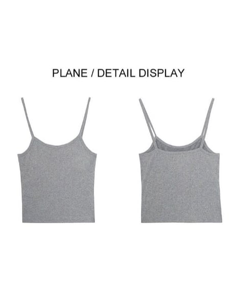 cup in  rib camisole/4color