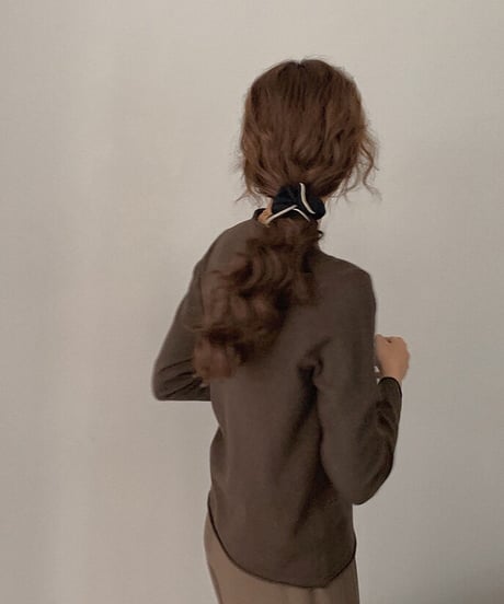 mock neck color knit/11color