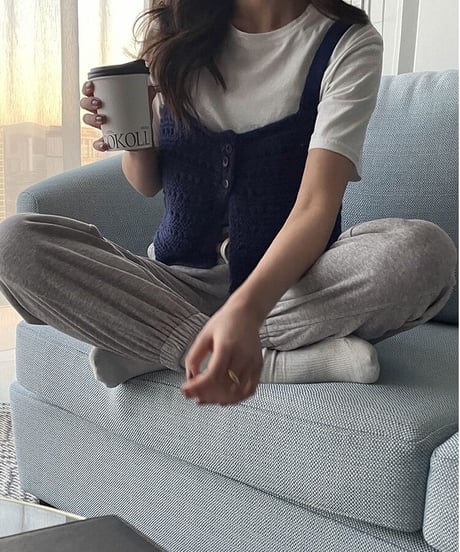crochet knit bustier/3color(ネコポス)