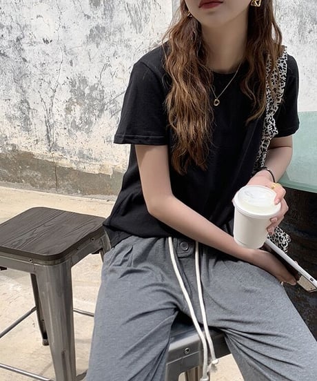 back tag T-shirt/4color