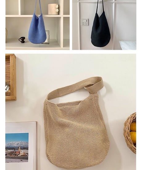 naturally big tote bag/4color