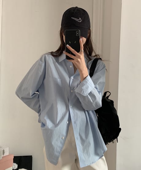 [OUTLET]double pocket color shirt/5color