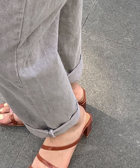 [OUTLET]gray straight denim