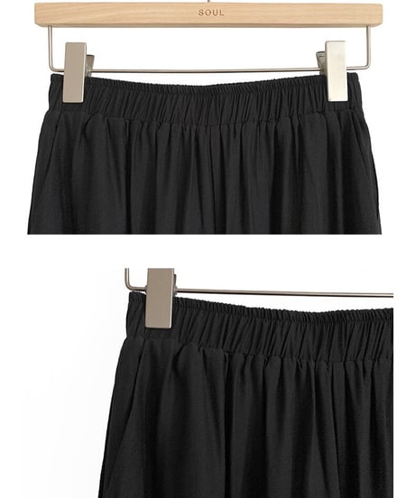satin flare pants/2color