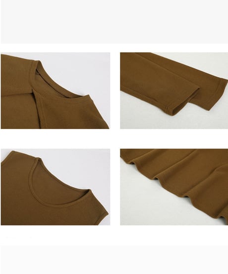 asymmetry bolero & one-piece SET/4color